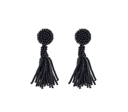 The Petite Finley Earring - Black