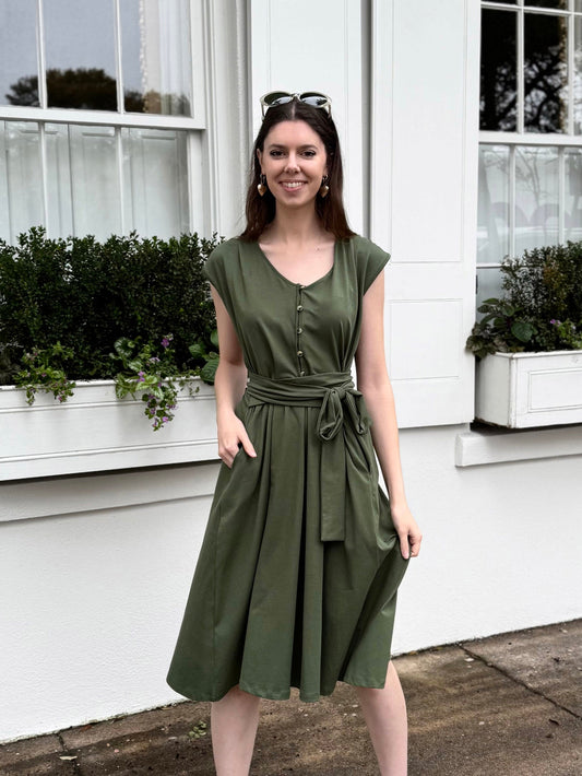 SERAPHINA dress in Meadow Green