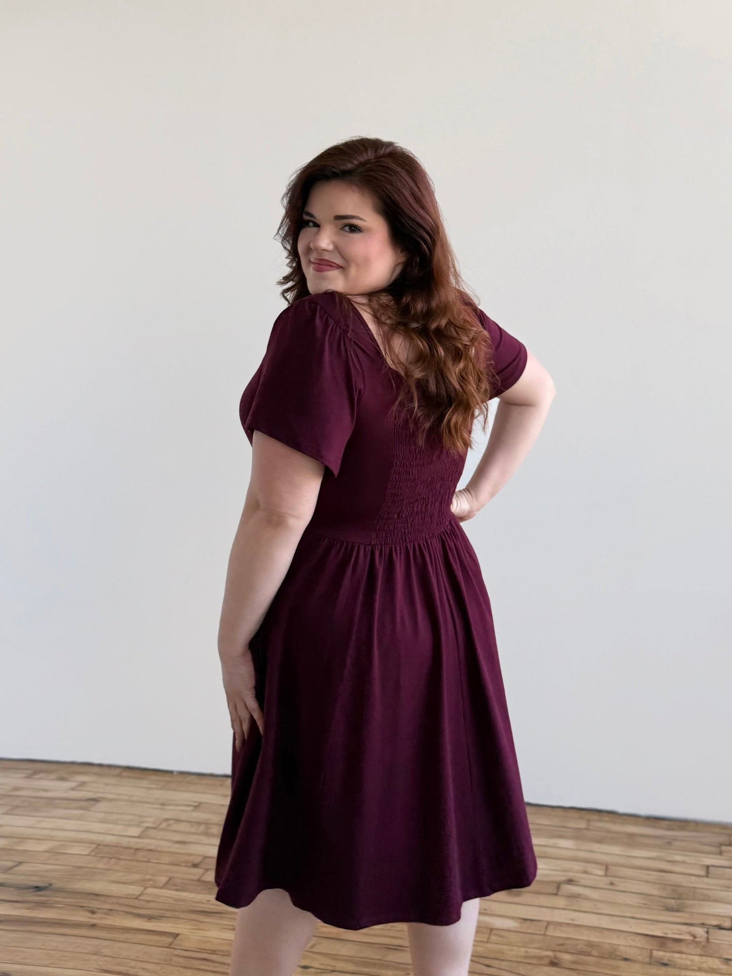 RAZELE dress in Merlot