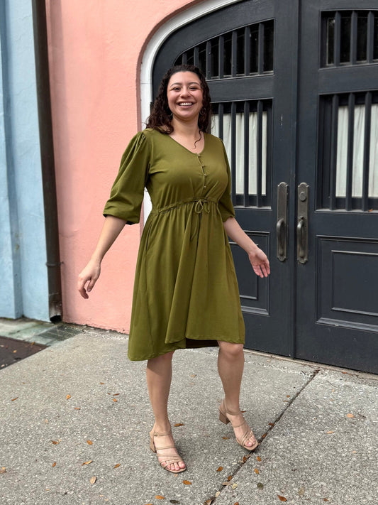 CALLIOPE dress in Olive Branch