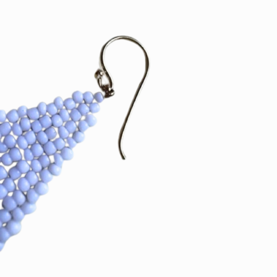 Heartfelt Valentine's Day Seed Bead Earrings - Thailand