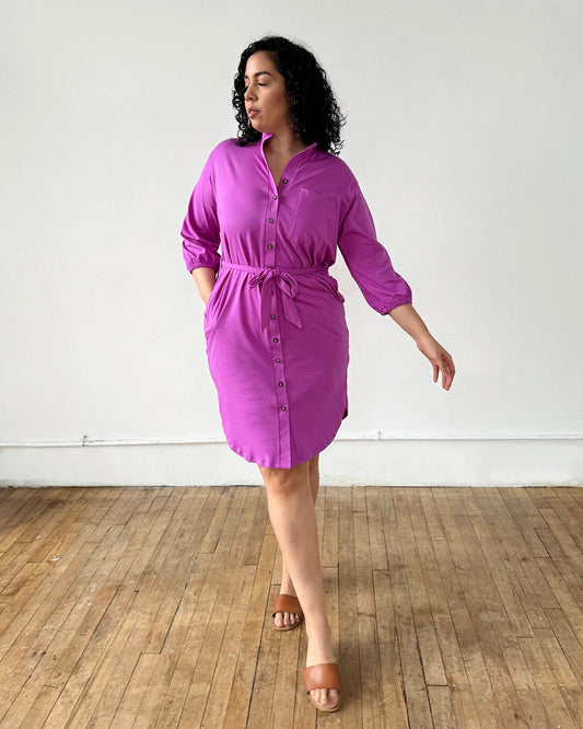 MILLIE dress in Magenta Bloom