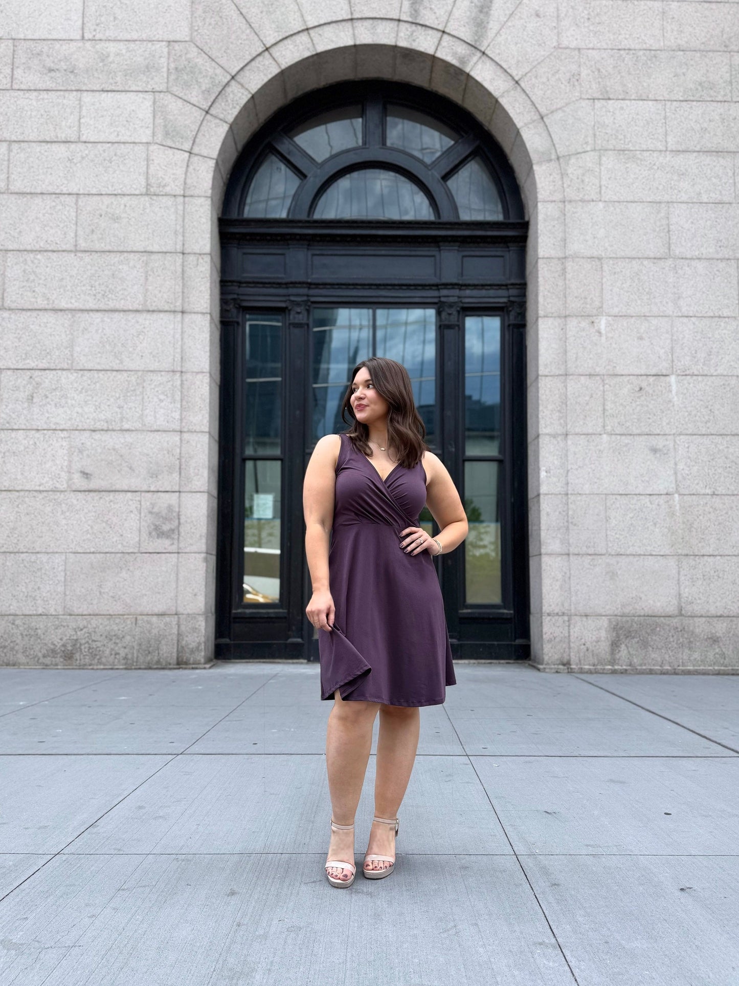 WREN dress in Plum