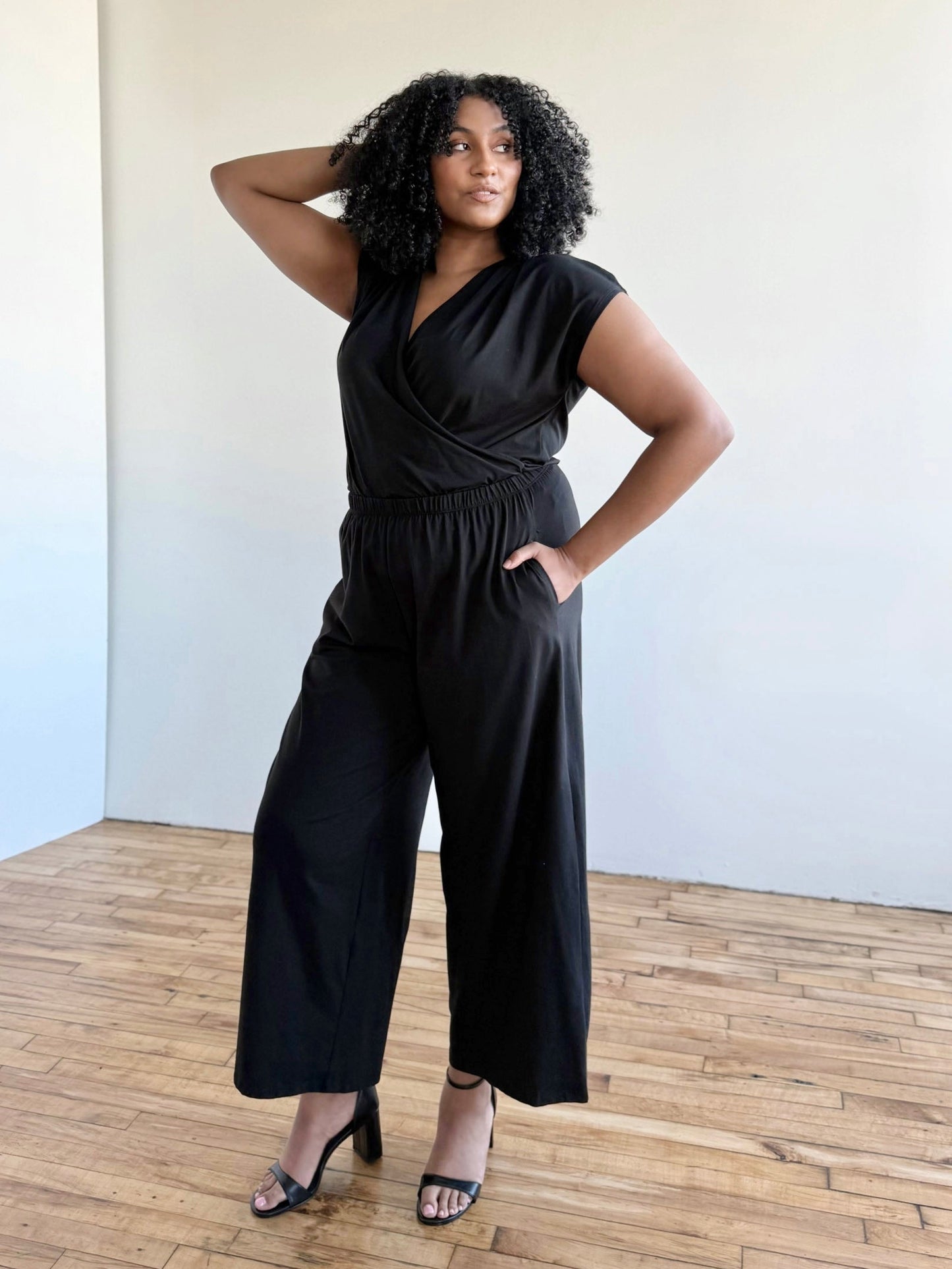 ANDRI jersey pants in Black