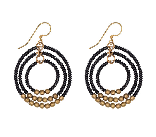 Gyroscope Earring - Black