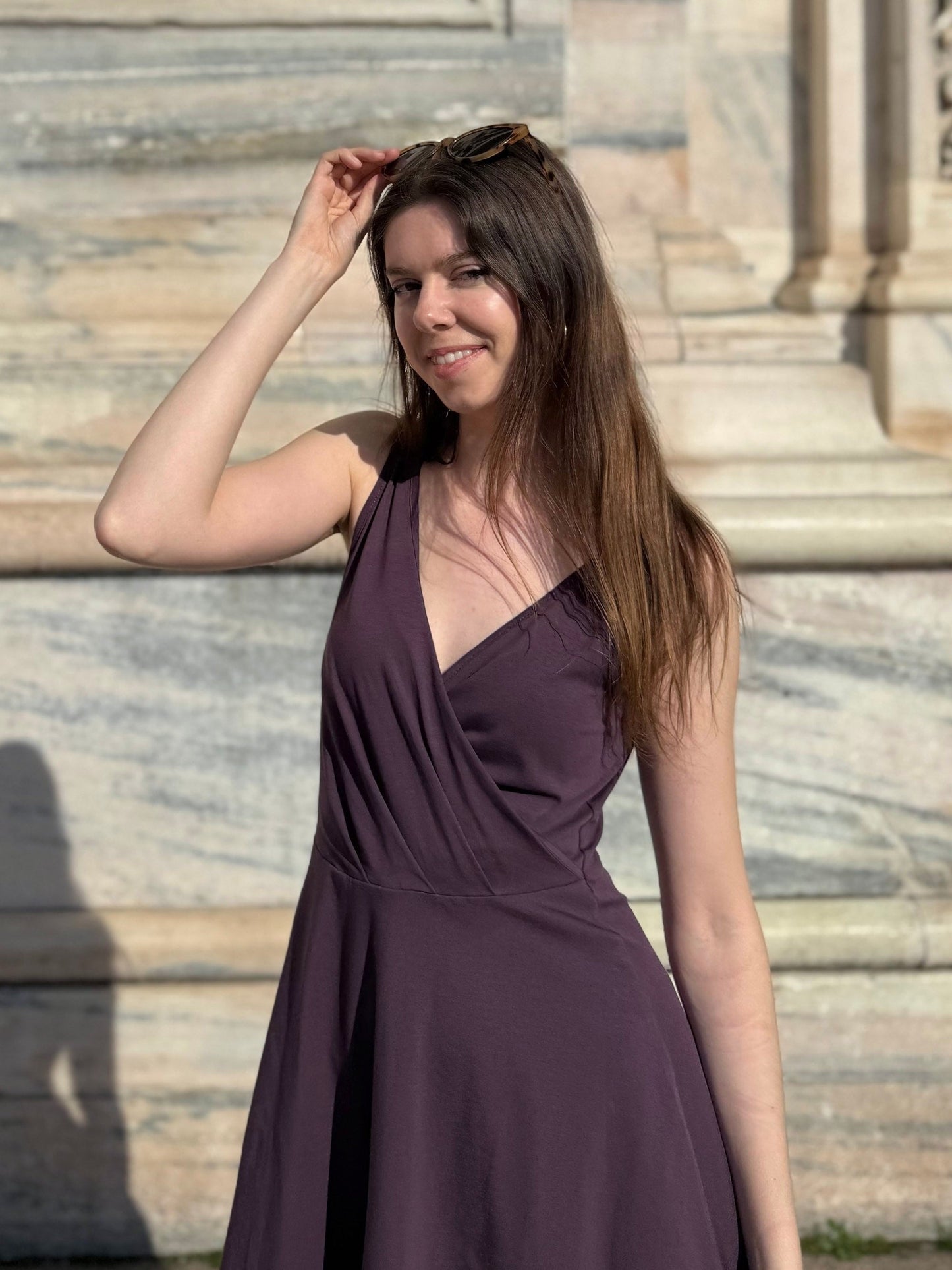 WREN dress in Plum