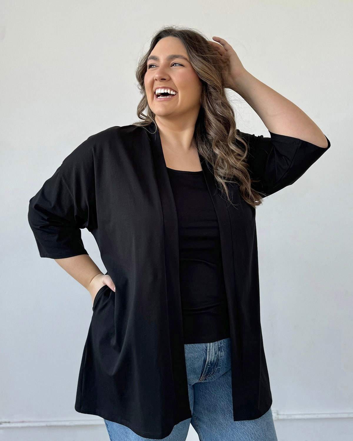 EVANA cardigan in Black