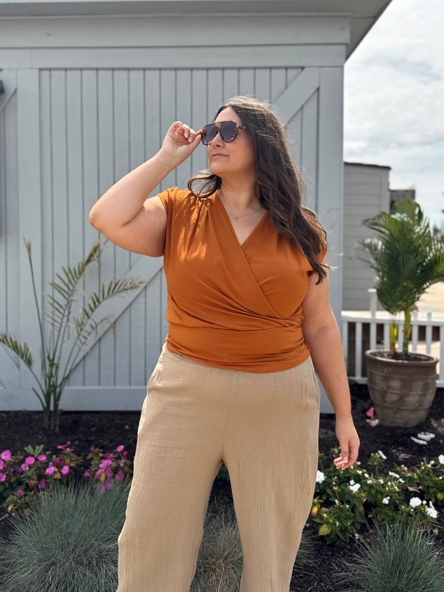 JOLIE top in Spiced Cider