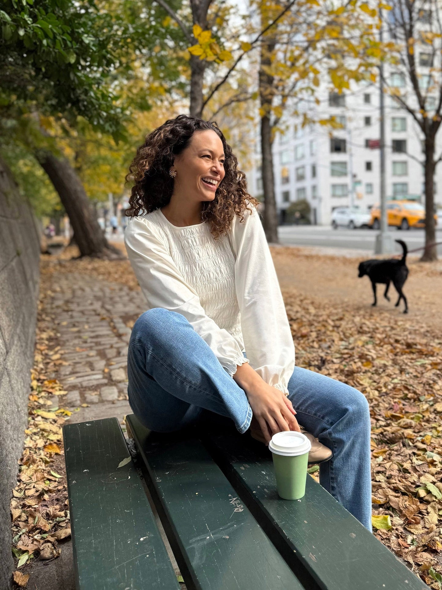 CAECILIA top in Light Ivory