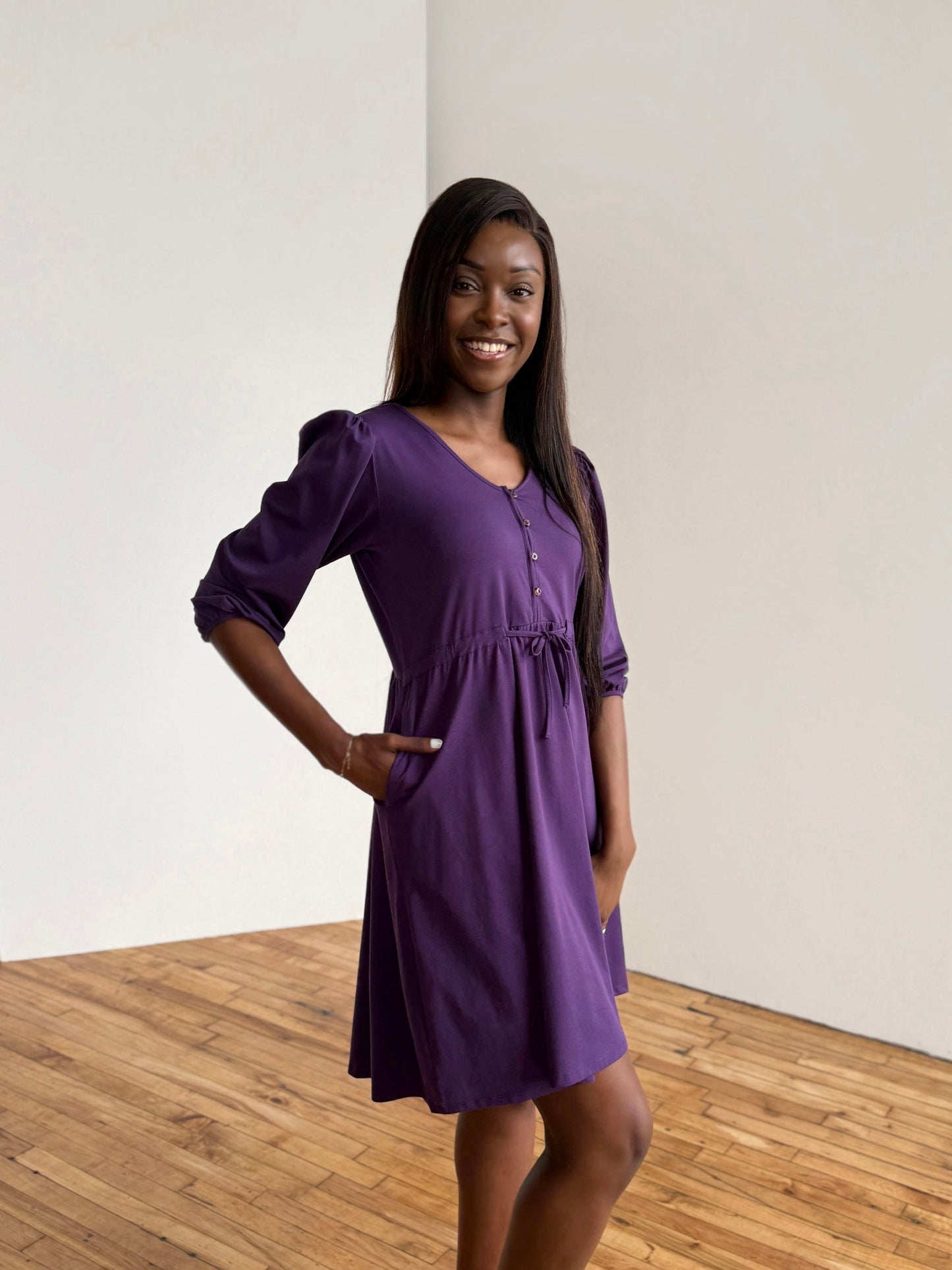 CALLIOPE dress in Midnight Dahlia