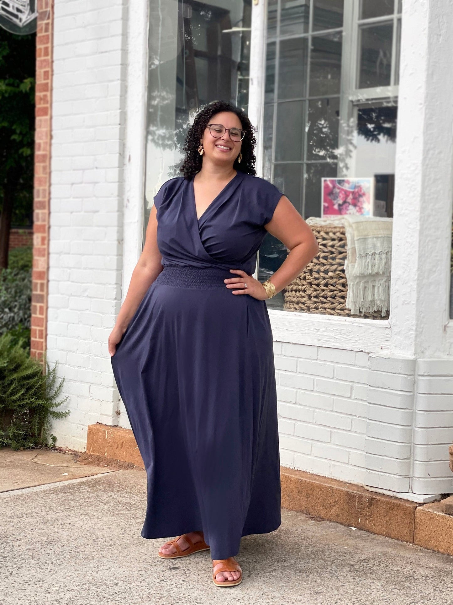 AUBREE dress in Navy