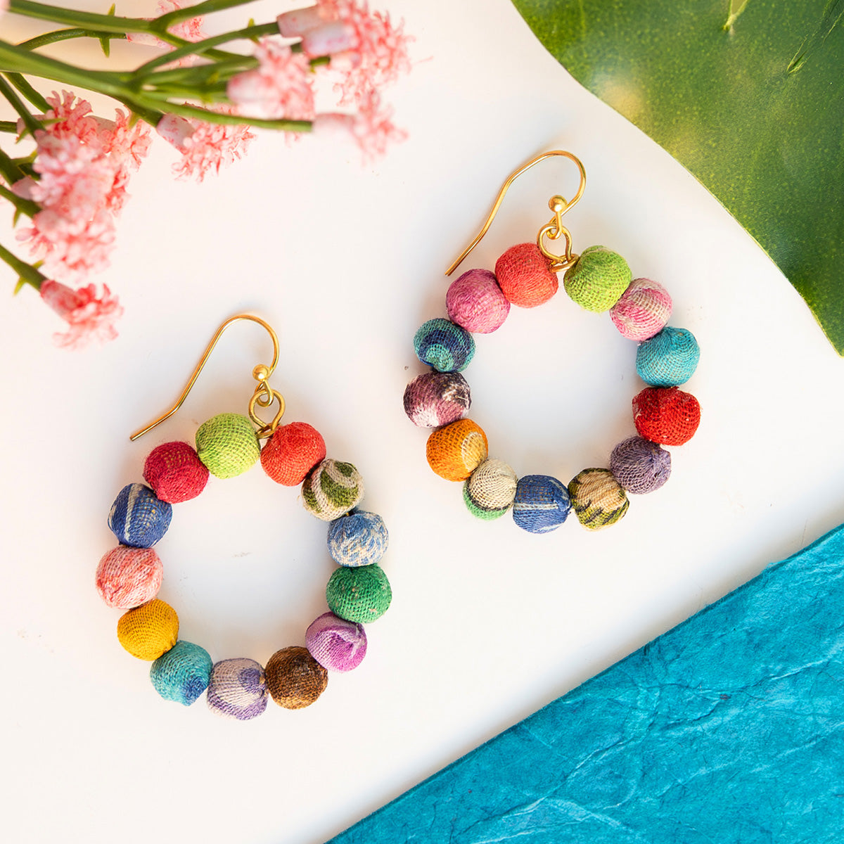 Kantha Classic Petite Hoops