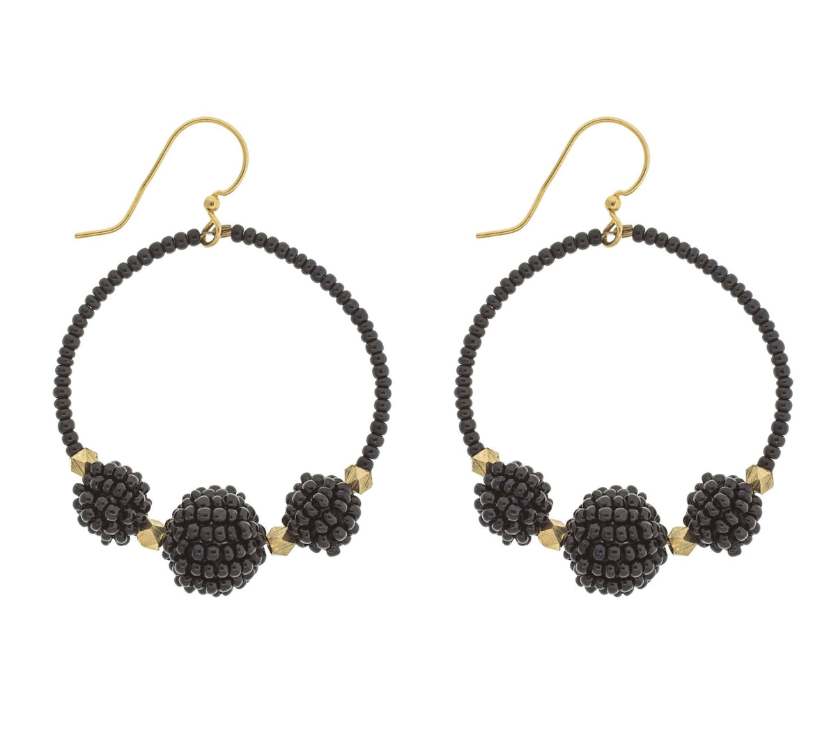 <br> The Uptown Girl Hoops - Black