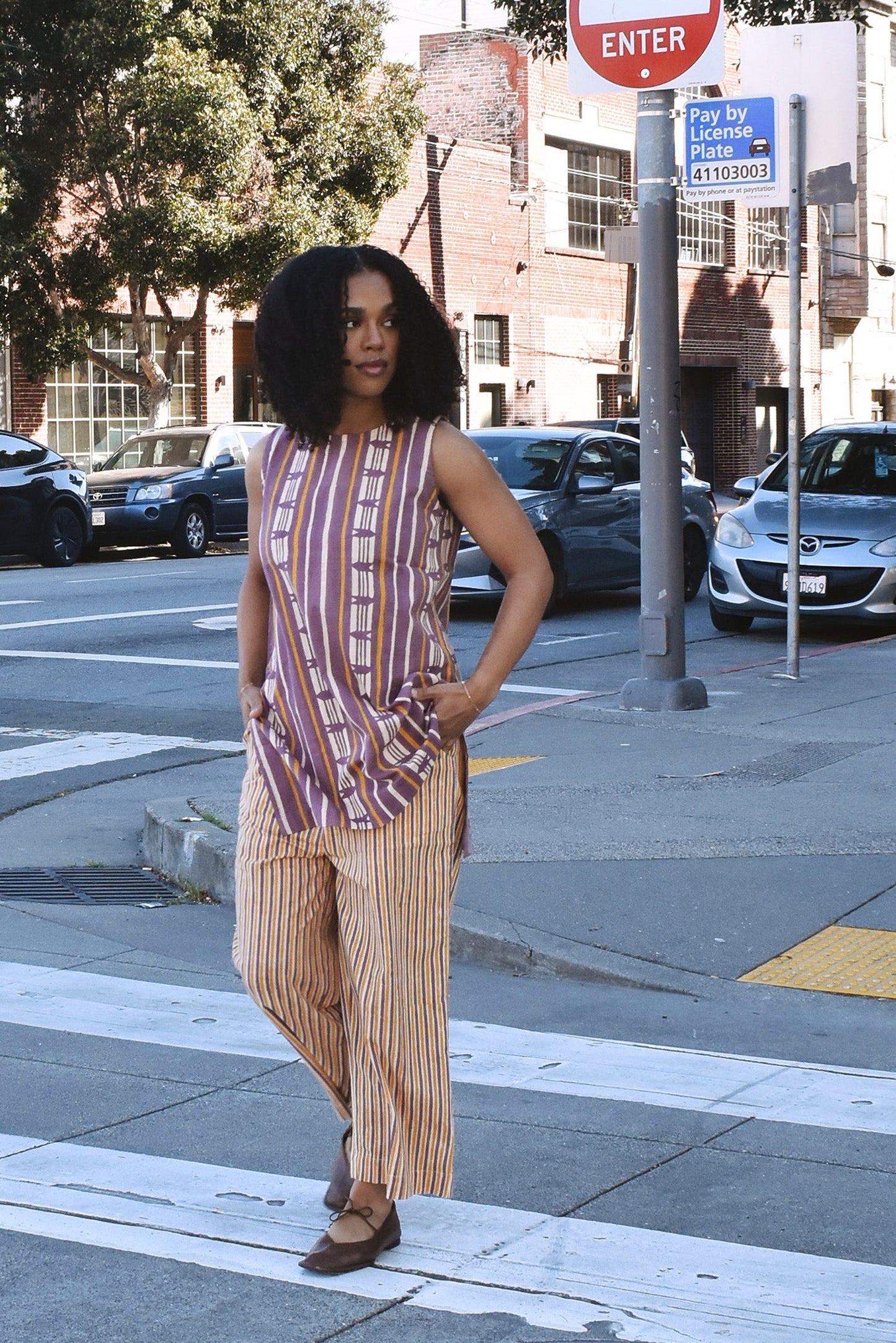 Eileen Sleeveless Top + Cropped Pant Set