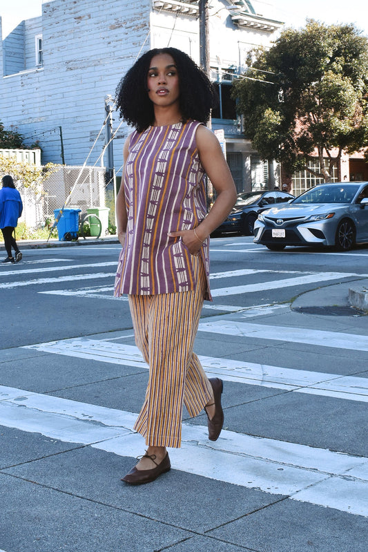 Eileen Sleeveless Top + Cropped Pant Set