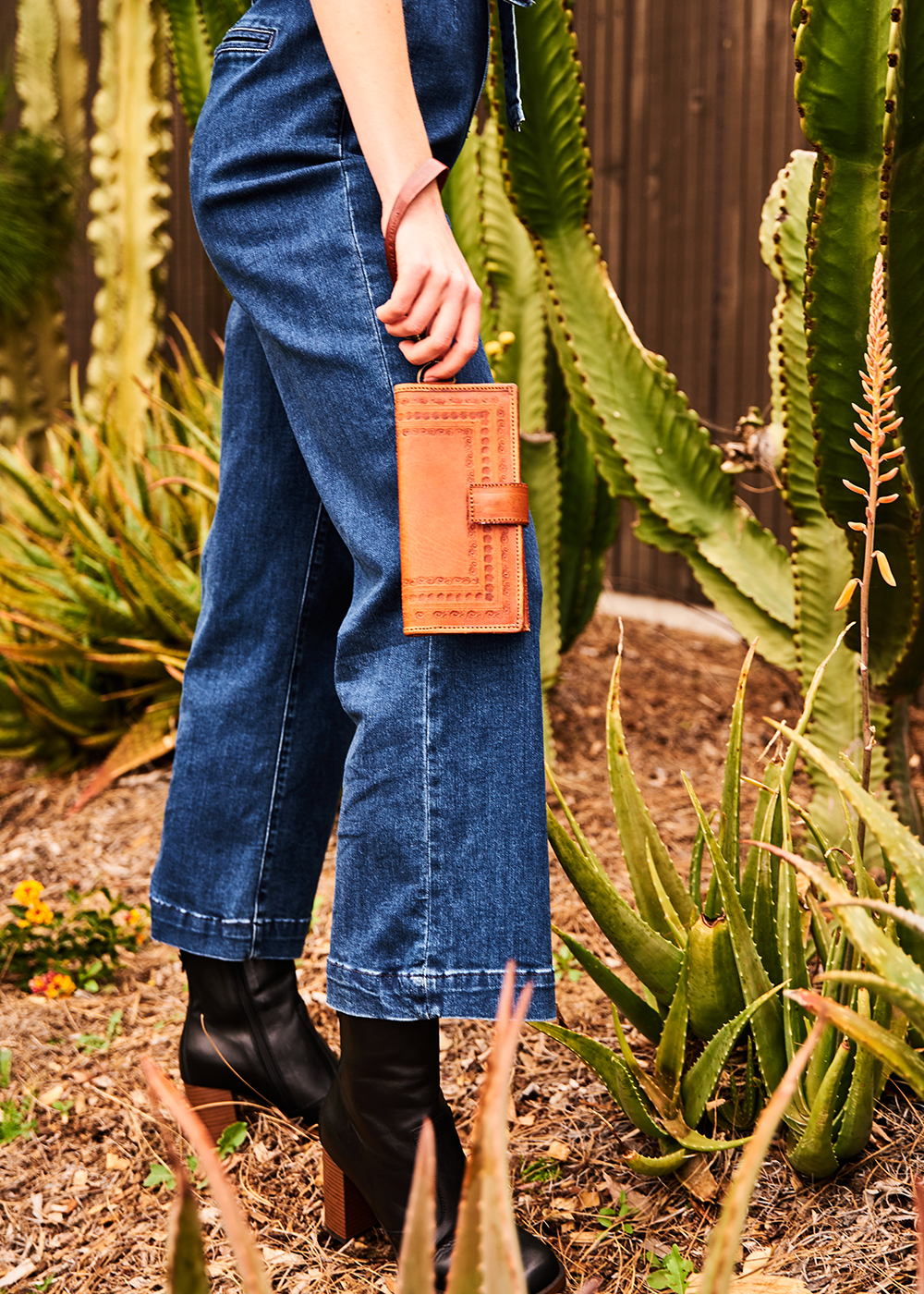Embossed Wallet Wristlet