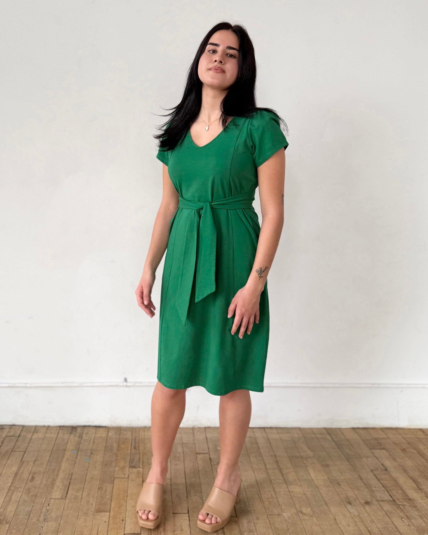 QUINTA dress in Rich Emerald