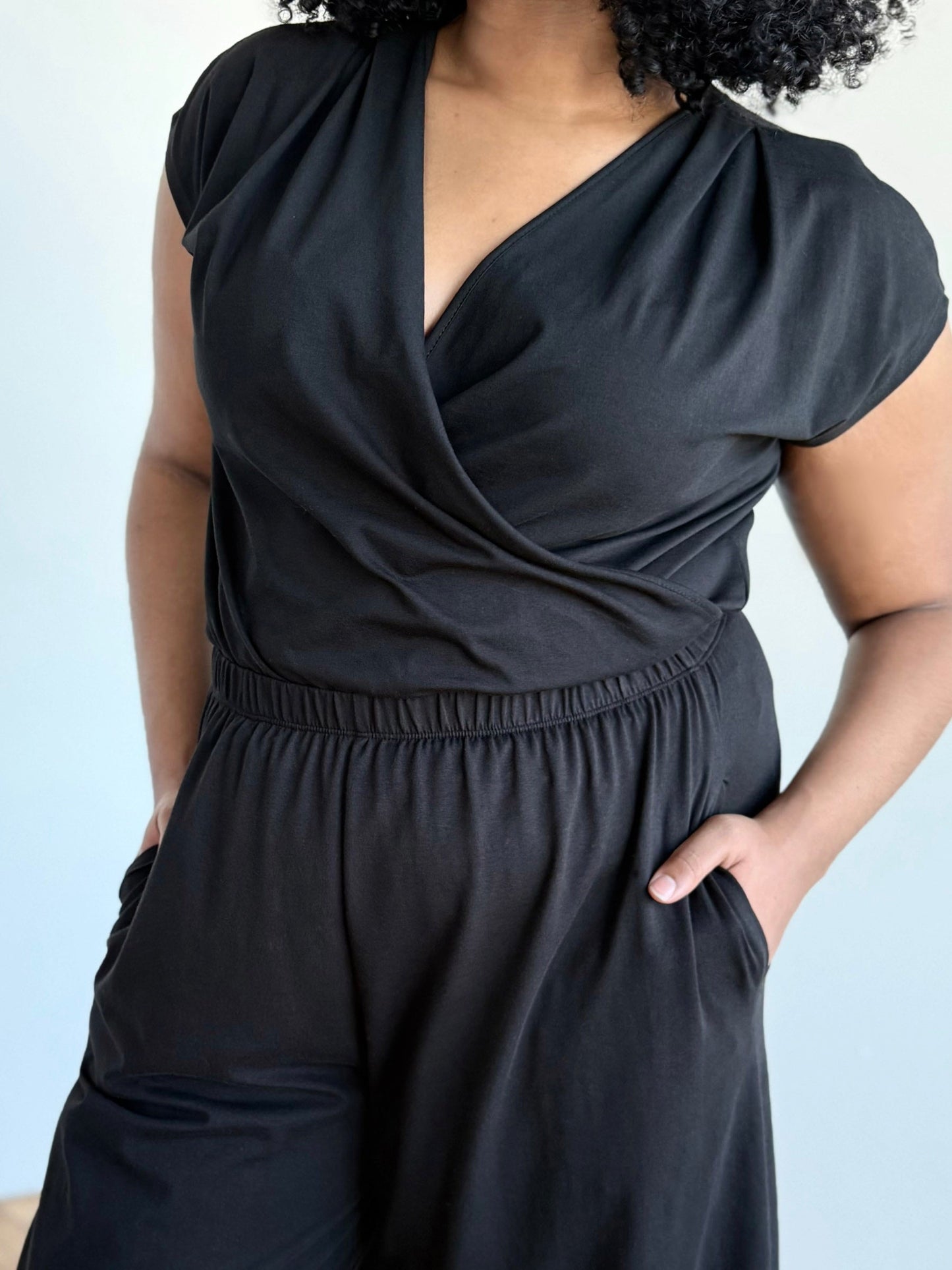 ANDRI jersey pants in Black