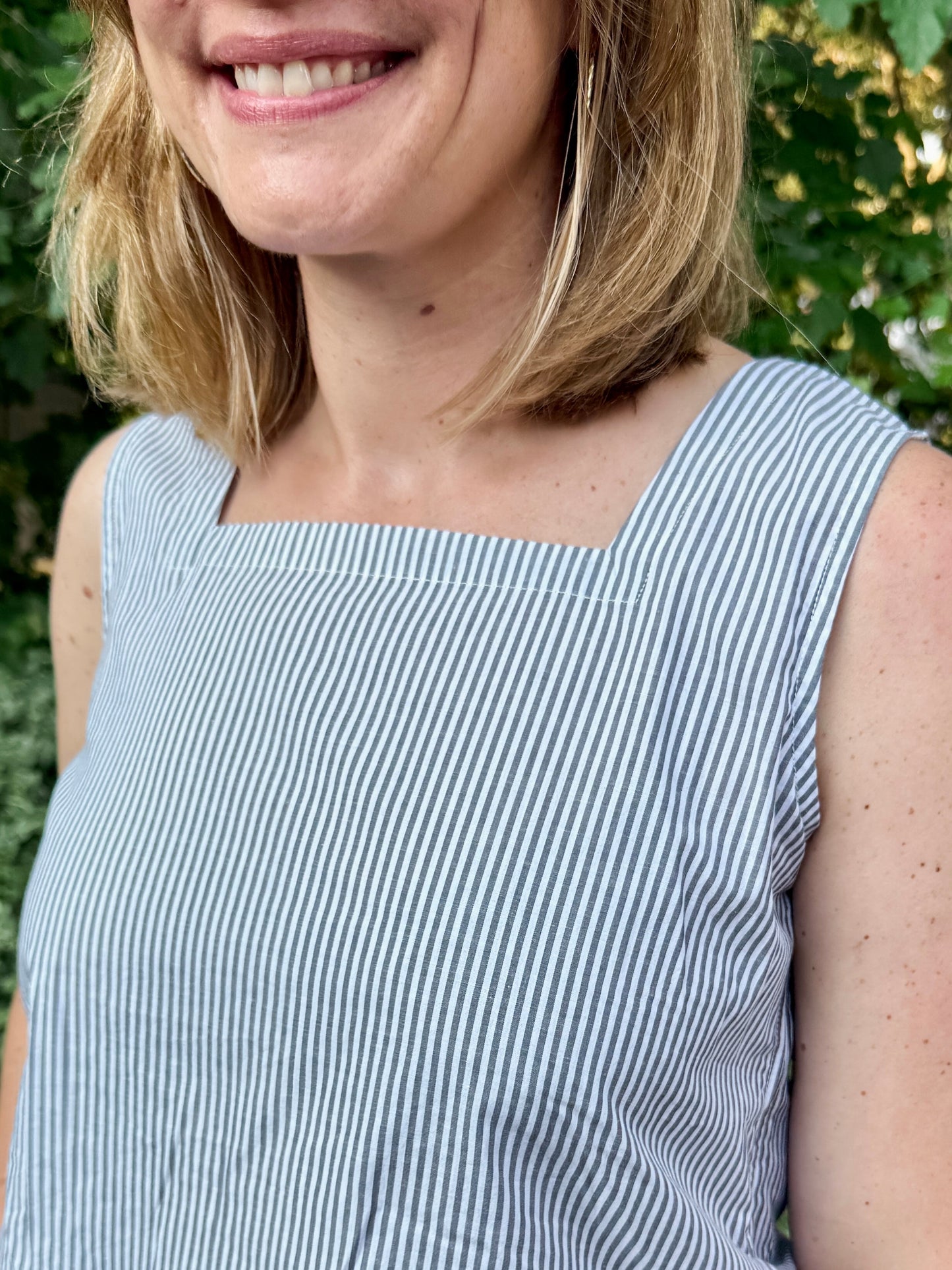 Sleeveless Square Neck Top
