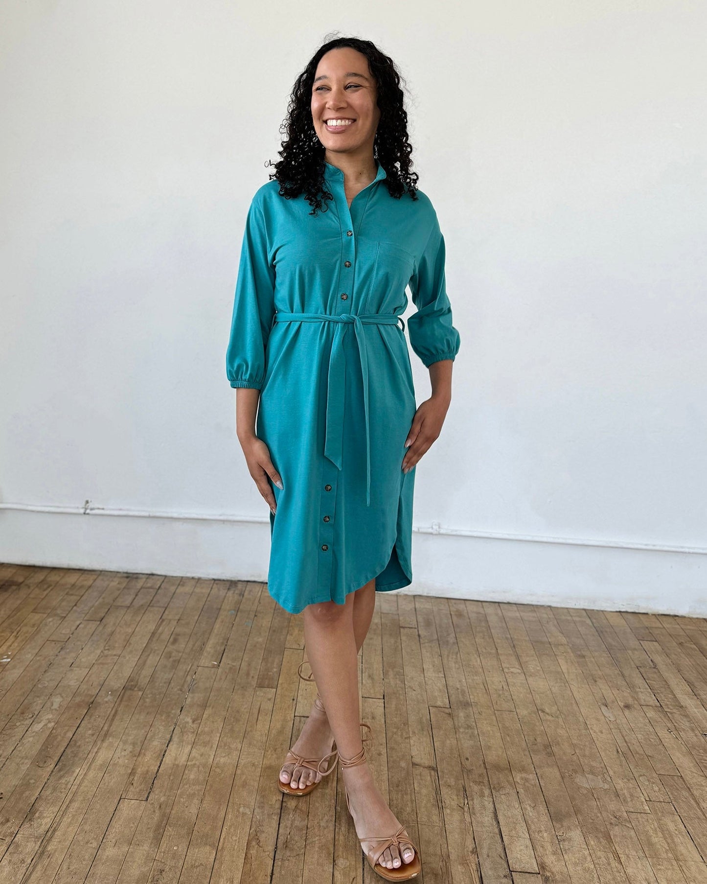 MILLIE dress in Marine Teal