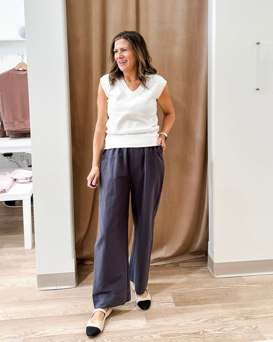 Pull-On Linen Pant
