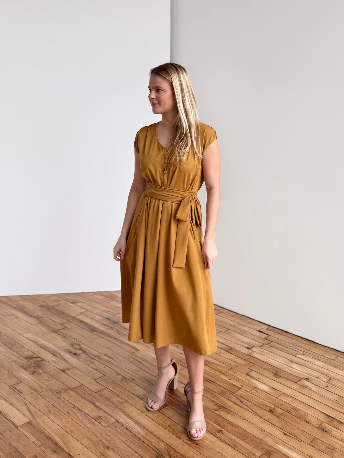 SERAPHINA dress in Light Amber