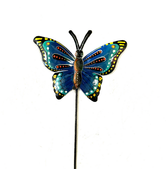 Royal Blue Butterfly Garden Stake