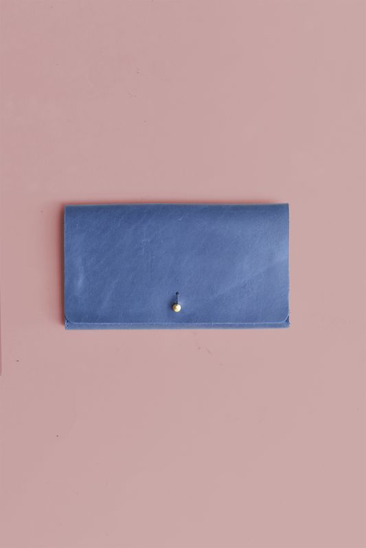 Fold Over Leather Wallet