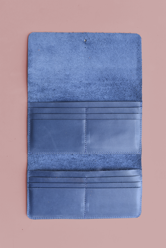 Fold Over Leather Wallet