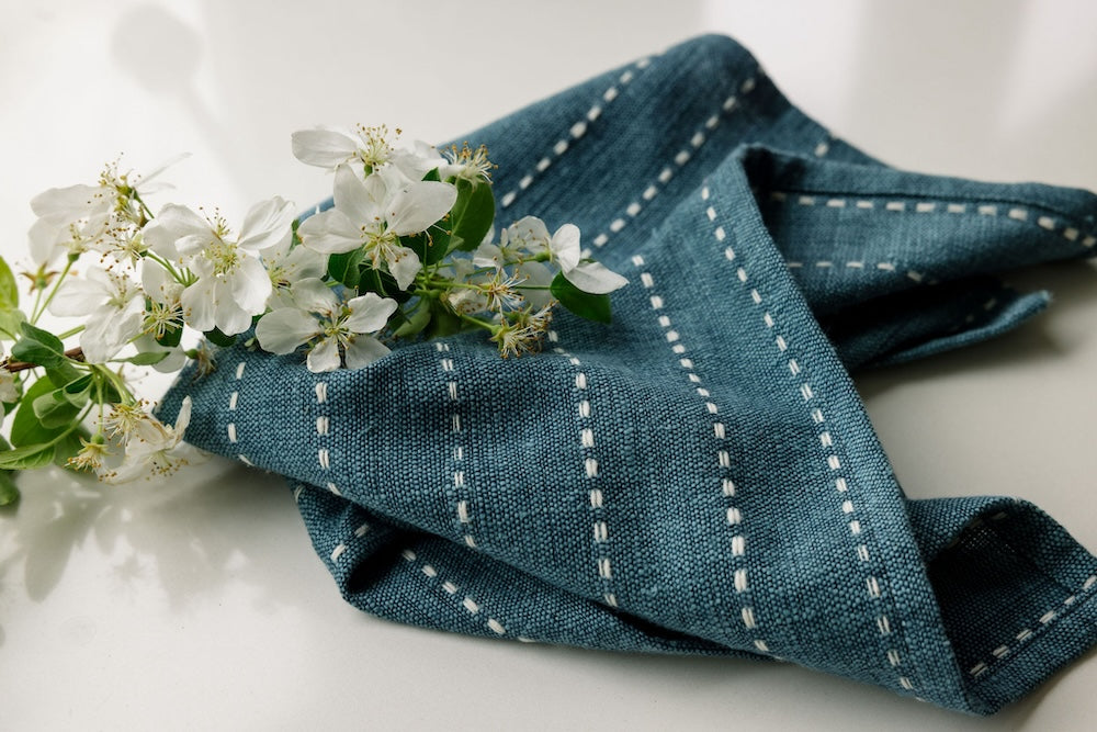 Rift Valley Handwoven Ethiopian Cotton Cocktail Napkins | Set of 2