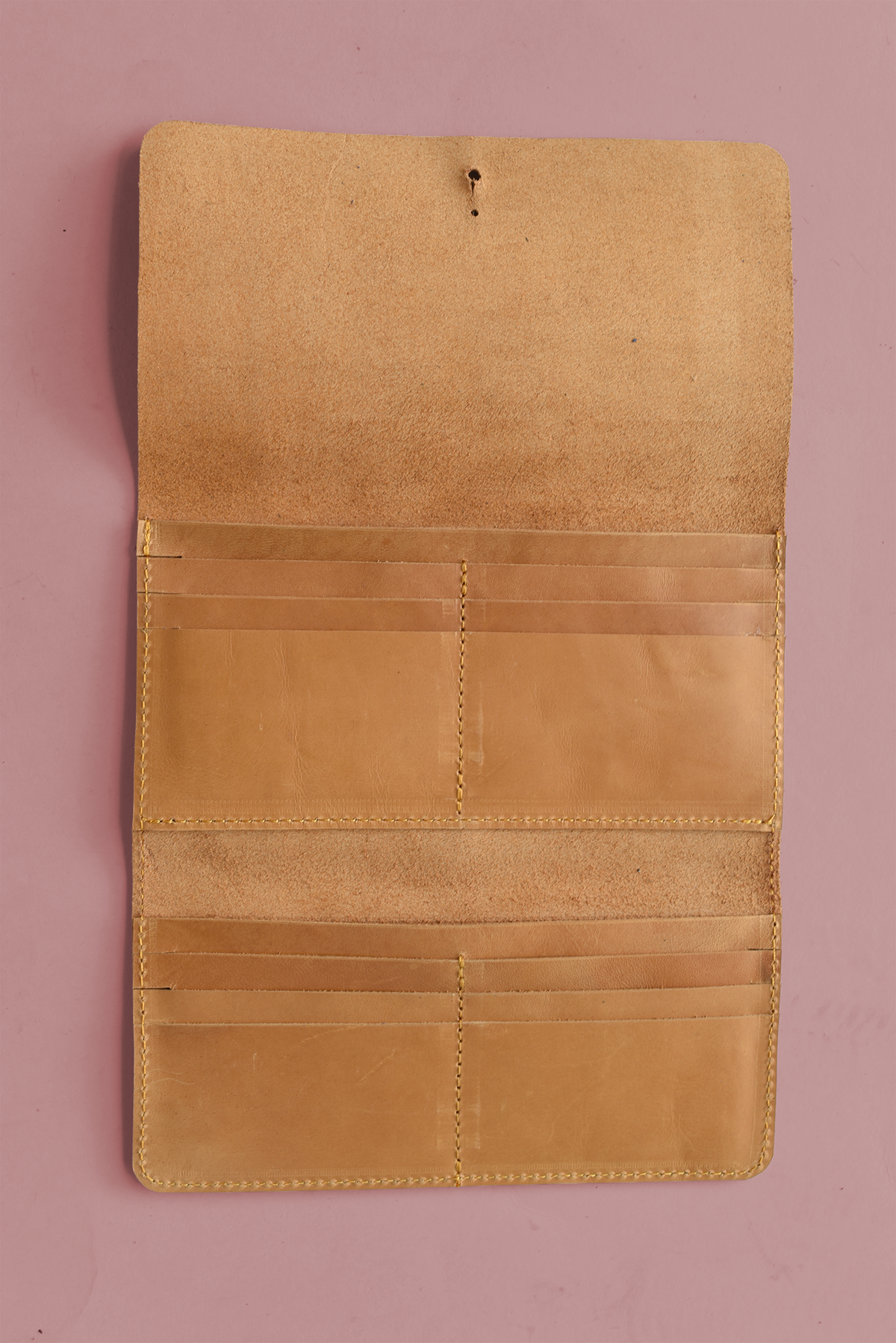 Fold Over Leather Wallet