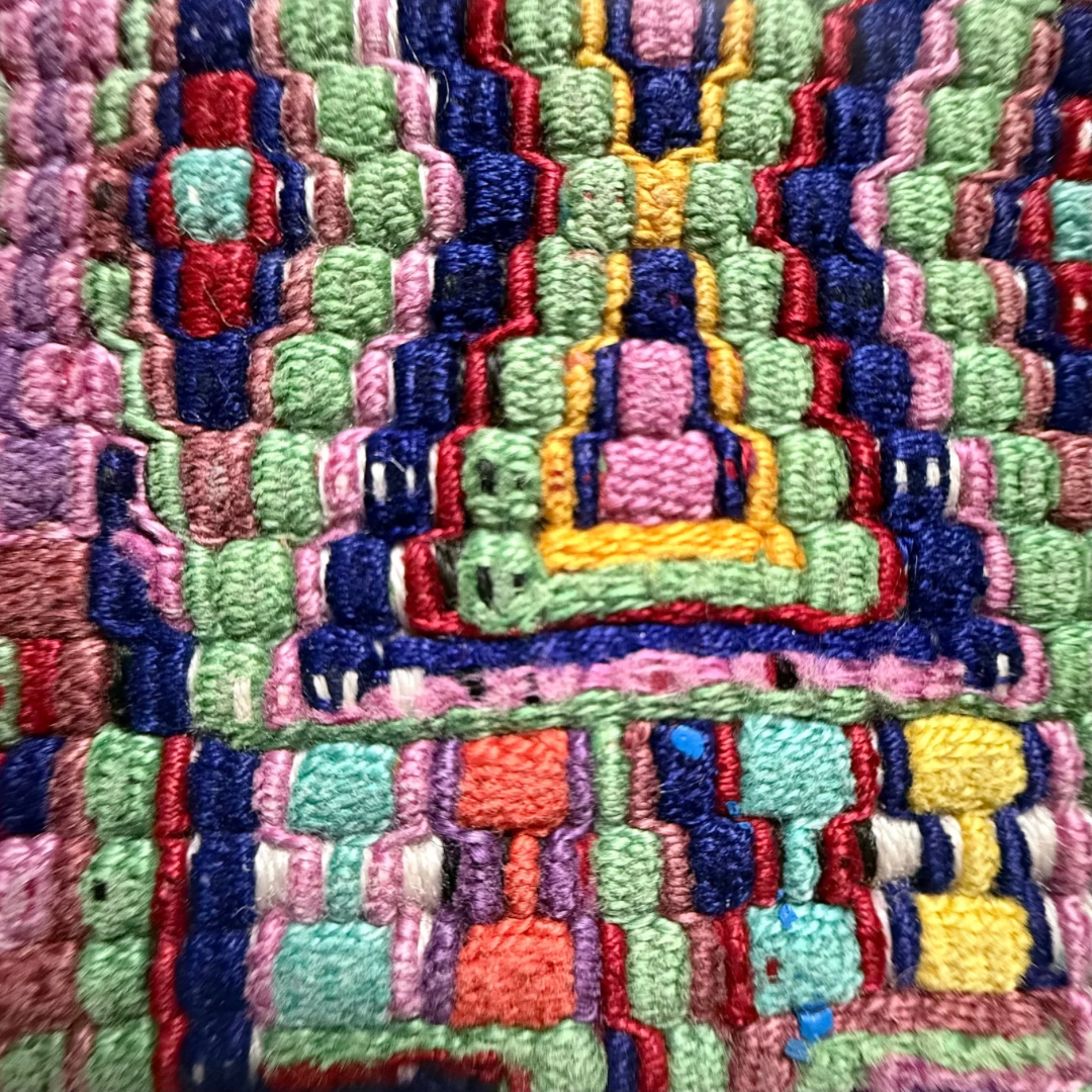 Framed Handwoven Textile (Black Frame & Background)
