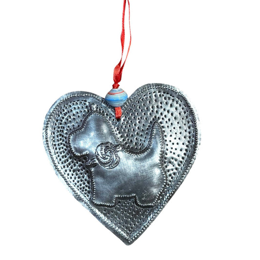 Dog Heart Ornament