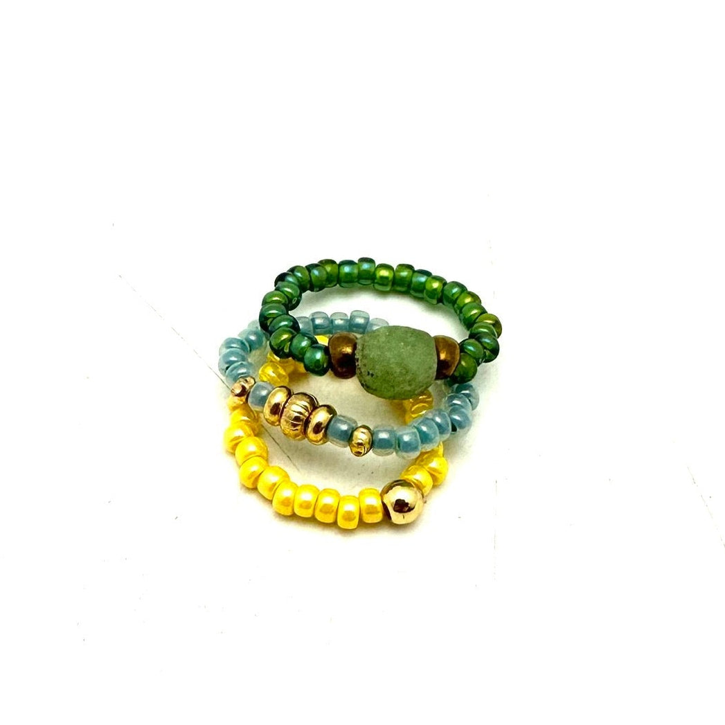 Sunny Day Stacker Rings- Set of 3
