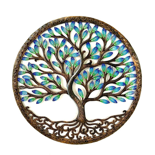 Bronze and Blue Tree of Life