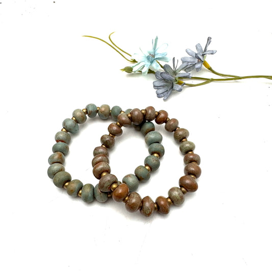 Washed Out Patina Bracelet Set