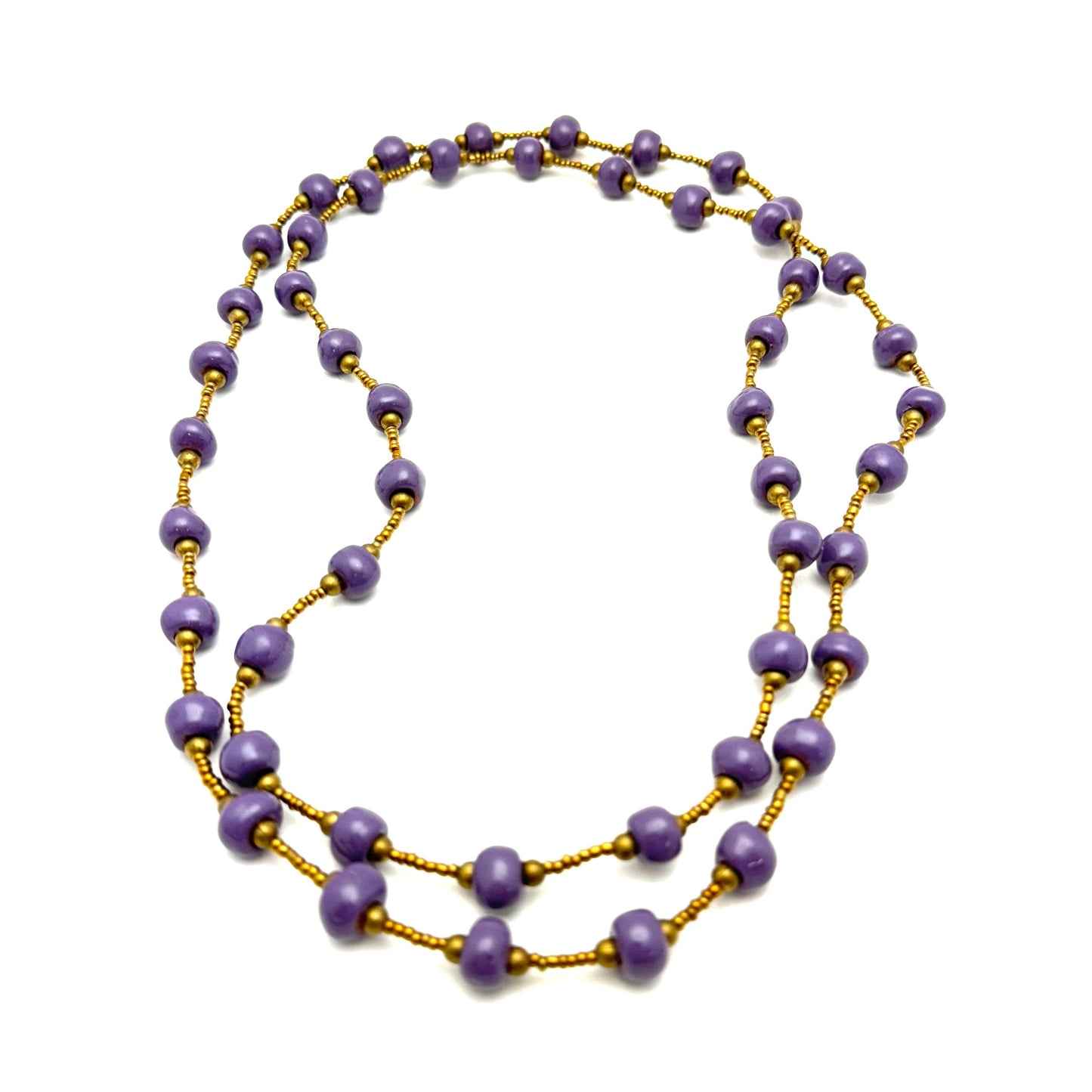 Purple Rope Necklace