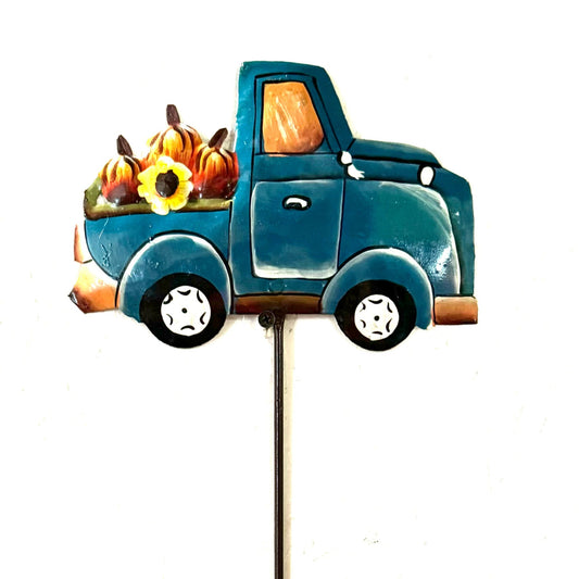 Harvest Truck Garden Stake