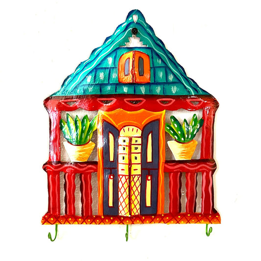 Red Gingerbread House Wall Hook