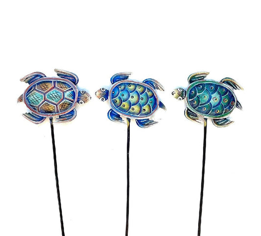 Turtle Garden Stake Set of Three