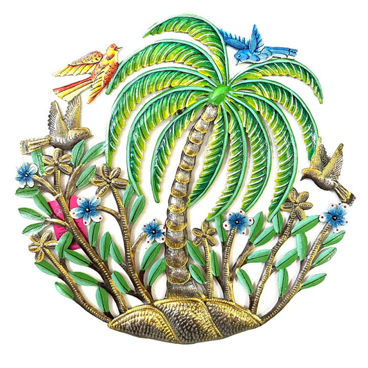Palm Tree with Birds