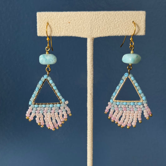 EXCLUSIVE Batey Earrings - Beaded Triangles