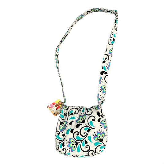 Little Sister Purse- Turquoise Floral