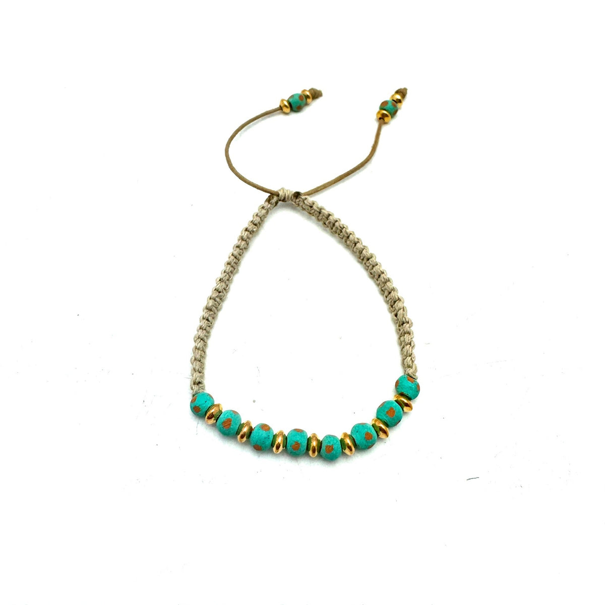 Jameson Macrame Bracelet - Turquoise