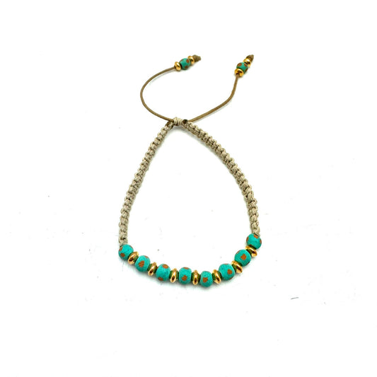 Jameson Macrame Bracelet - Turquoise