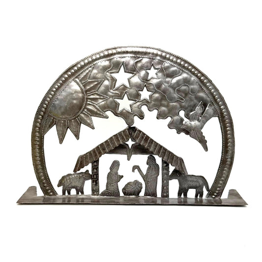 Steel Round Standing Nativity