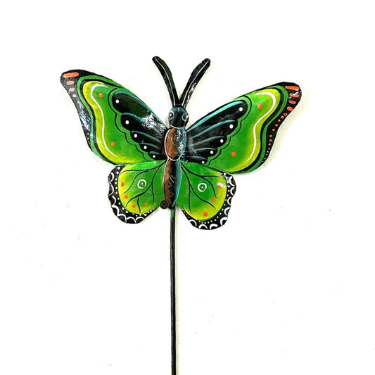 Black and Green Butterfly Garden Stake