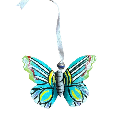 Butterfly Ornament - Turquoise/ Green