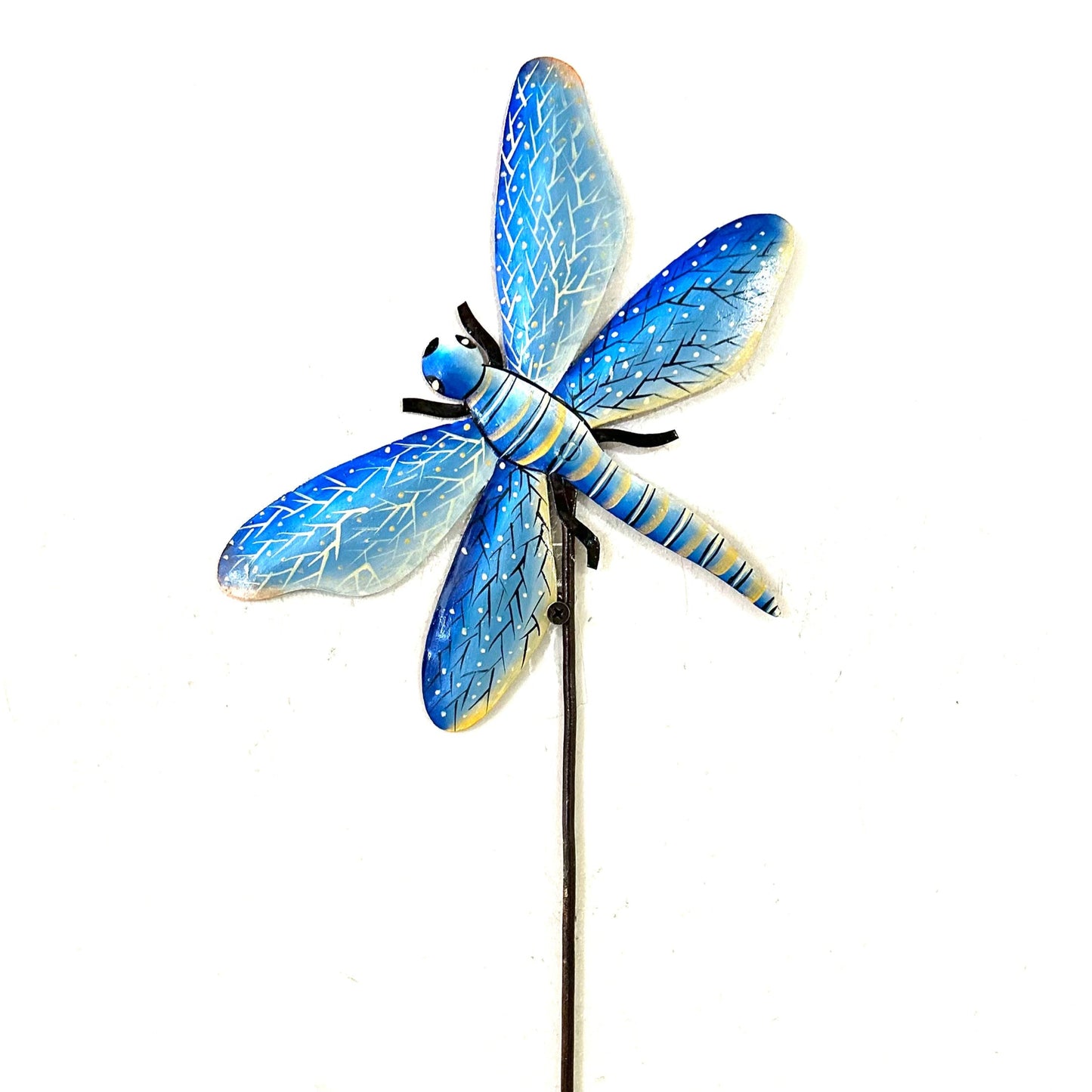 Sweet Blue Dragonfly Garden Stake