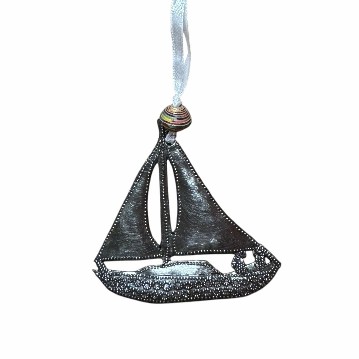 Steel Drum Sailboat Ornament
